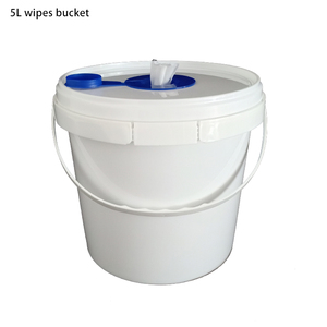 Xô Bao Bì Tròn Bằng Nhựa Chất Liệu <span class=keywords><strong>PP</strong></span> 1L 3L <span class=keywords><strong>4L</strong></span> 5L Xô Khăn Ướt Có Nắp Đậy Đồ Dùng Nhà Máy - Product Image 2