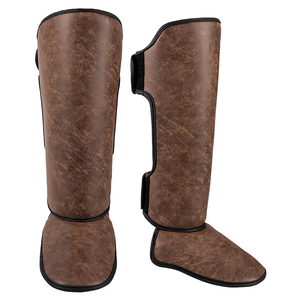 Leggings de Boxeo Profesionales para Hombre y <span class=keywords><strong>Mujer</strong></span>, Cinturón de Soporte de Tobillo Ajustable, Protección de Cuero Grueso Retro - Product Image 4