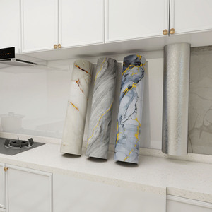 Pannelli Murali 3D in PVC Effetto Marmo Autoadesivi Fai-da-Te, Impermeabili e Resistenti all'Olio, Facili da Installare per Cucina e Decorazione d'Interni, 40x300cm - Product Image 6