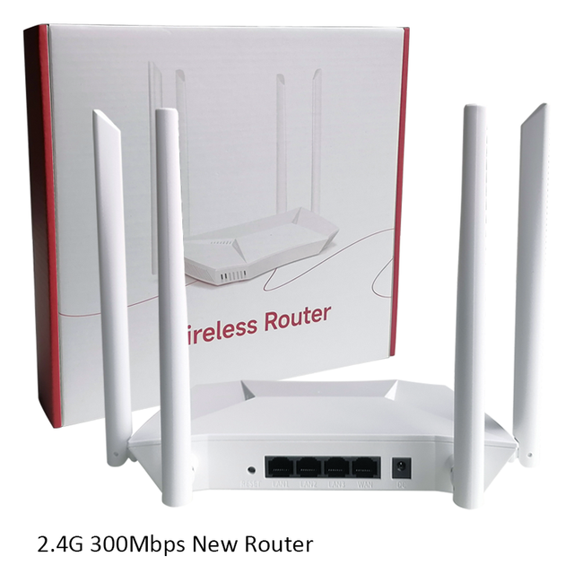 WR300-B 300 Mbps Wireless Router English Firmware 4*5DBI Antenna 2.4G 300M New Wifi Router