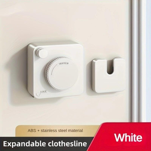 Séchoir à <span class=keywords><strong>Linge</strong></span> Rétractable Économiseur d'Espace pour Balcon Chambre Salle de Bain - Product Image 4