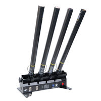 Canon à confettis électronique à quatre têtes pour événements extérieurs, mariages, fêtes, révélations de sexe, contrôle de tir, papier atmosphérique