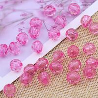 Vente Directe Usine Perles Facettées de 6/8/10mm 32 Perles Détachées en Plastique Acrylique Transparent pour Fabrication de Sacs