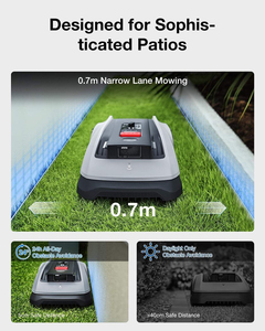 Cortacésped Robótico de Alto Rendimiento Ecovacs GOAT O600 RTK, Autopropulsado, Inalámbrico, con Batería, 600m de Alcance, Navegación Inalámbrica, AIVI, Detección de Obstáculos - Product Image 3