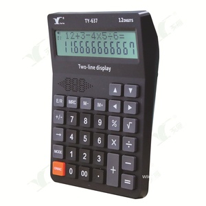 Hiển thị hai dòng Tiếng Anh chuyển đổi giọng nói Tiếng Nga Máy tính để bàn máy tính nhựa nhỏ gọn Báo động di động 12-bit máy tính - Product Image 2