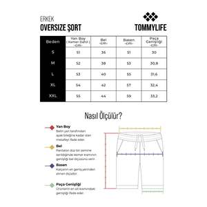 Shorts surdimensionnés pour homme Tommylife en coton, coupe confortable, basique 81274 - Product Image 1