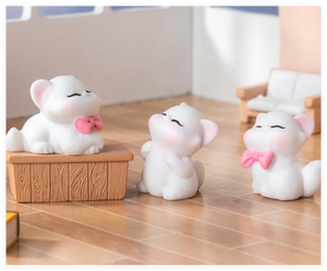 Promotion Lot de Mini Maisons de Poupées en Résine, Petites Figurines Mignonnes pour Enfants, Mini Grand Chat Noir & Figurines d'Animaux pour Jouets de Bain - Product Image 6