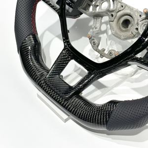 Volante de Coche de Fibra de Carbono Negra Perforada, Enviado desde Francia, Entrega en 3 Días, Compatible con Renault <span class=keywords><strong>Clio</strong></span> 5 - Product Image 5