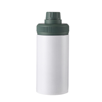 Bouteille d'eau isotherme en acier inoxydable écologique de 12 oz pour adultes, isolation sous vide de 6 à 12 heures, emballage cadeau