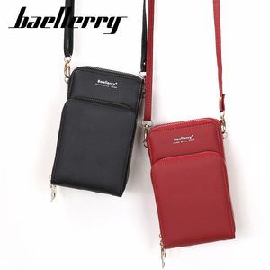 กระเป๋าสะพายข้างผู้หญิงแบรนด์ Baellerry สีแดง ทรงสี่เหลี่ยมแนวตั้ง มีซิป ใส่โทรศัพท์ได้ ป้องกันการโจรกรรม ใช้ได้ทุกวัน - Product Image 4
