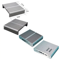 Boîtier de projet PCB en aluminium extrudé usiné sur mesure par CNC avec dissipateur thermique pour dispositif électronique industriel