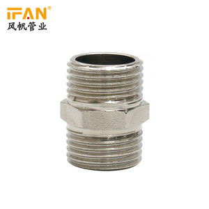 IFAN पाइप कनेक्टर 1/<span class=keywords><strong>2</strong></span> "3/4" निपल पीतल धागा फिटिंग पाइपलाइन सामग्री पाइप फिटिंग - Product Image 3
