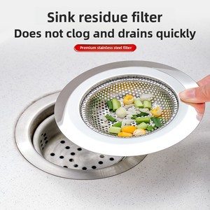 Égouttoir de cuisine en acier inoxydable pour laver les légumes, type entonnoir, avec drain de sol extractible - Product Image 2