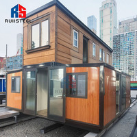 Le conteneur plat de RUIISTEEL 20ft & 40ft loge la maison de luxe de conteneur de maisons 40ft