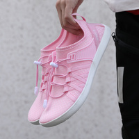 Chaussures à lacets élastiques pour pieds nus Semelle antidérapante en caoutchouc respirante tissée Yogo Baskets d'entraînement d'extérieur