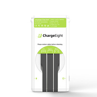 Location de banques d'alimentation de partage ODM/OEM pour charger des câbles USB et de type C intégrés de téléphone portable universel sans banques d'alimentation