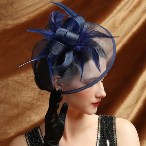 Chapeau fascinateur en maille pour femme avec pince pour Derby, fête du thé, mariée, plage, mariages en plein air, sports, pêche, décontracté, ajustable - Product Image 4