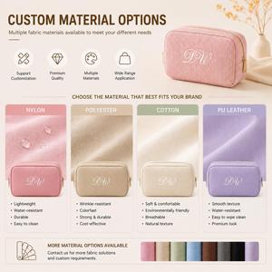 Cosmetic Bag Personalized <b>Makeup</b> Organizer Travel Toiletry Pouch Custom Logo & Color Portable Beauty <b>Case</b> for Women - Product Image 4