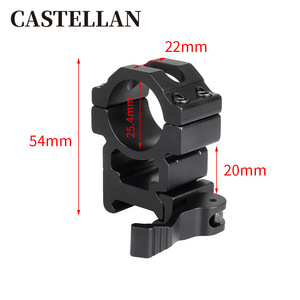25.4MM di alluminio cannocchiale da caccia anelli montaggio misura 21MM - Product Image 5