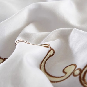 Maßgeschneidertes Neuestes Design Bestseller Bettwäsche-Set aus Baumwolle mit Handstickerei, Kingsize-Bettlaken und Europa-Kissenbezug - Product Image 3