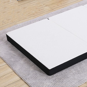 Thoải mái di động Tri gấp nệm có thể gập lại <span class=keywords><strong>4</strong></span> inch bọt Topper tầng cot nệm giường cho cắm trại và khách - Product Image 6