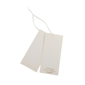 Tùy chỉnh màu hồng dập nóng bạc dày giấy hangtag với dây giày - Product Image 2