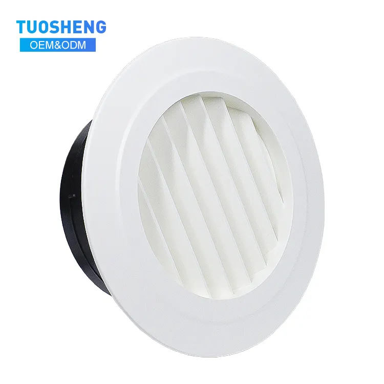 Chất lượng cao tùy chỉnh Outlet AC Vent Bìa louver thông gió nhựa tròn lưới tản nhiệt