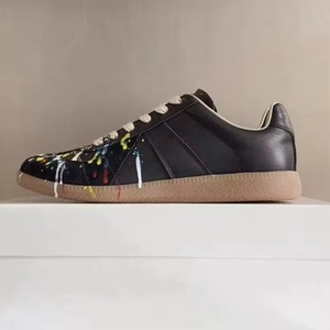 Color Splash - <span class=keywords><strong>Zapatillas</strong></span> <span class=keywords><strong>de</strong></span> Deporte para Hombre y Mujer, <span class=keywords><strong>de</strong></span> Piel Auténtica, con Cordones, Suela Plana, Diseño <span class=keywords><strong>de</strong></span> Salpicaduras <span class=keywords><strong>de</strong></span> Pintura - Product Image 3