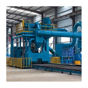 Machine de sablage automatique à haute production et à économie d'énergie avec convoyeur à bande en treillis métallique pour sablage et polissage - Product Image 5