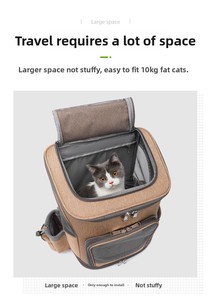 <span class=keywords><strong>Sac</strong></span> à <span class=keywords><strong>dos</strong></span> écologique en polyester <span class=keywords><strong>pour</strong></span> animaux de compagnie de luxe approuvé par les compagnies <span class=keywords><strong>a</strong></span>ériennes Poussettes à roues rétractables Poignée Mesh Zipper Dogs/Cats - Product Image 4