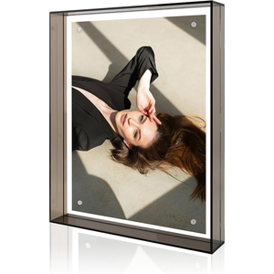 Marco de Fotos Rectangular Moderno de Acrílico Transparente de Doble Cara con Marco de Hierro, Impresión UV, Tamaño Personalizado, para Habitación, en Oferta - Product Image 1