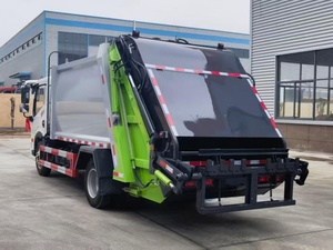 Camion compacteur à benne basculante 4x2 avec moteur Yuchai de 220 chevaux, transmission manuelle, camion de collecte des déchets - Product Image 4