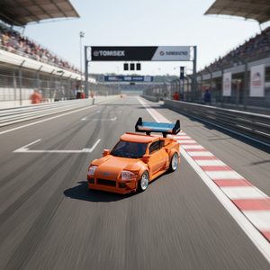 Blocs de construction en plastique PB8815 - Voiture éducative <span class=keywords><strong>Supra</strong></span> A80 sous licence - Vente en gros transfrontalière - Product Image 5