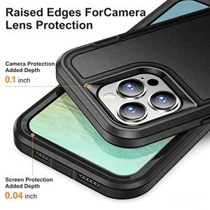 Coque de protection intégrale antichute 3-en-1 PC+TPU+PC pour <span class=keywords><strong>iPhone</strong></span> 17 16 15 14 13 12 <span class=keywords><strong>11</strong></span> Pro Max X - Product Image 2