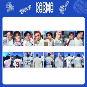 8 Stück/Set Kpop Straykids Fotokarten KARMA <span class=keywords><strong>JAPAN</strong></span> Album Hyunjin Felix Lee Know HOORAY SW WM Ver Selfie Glänzende Individualisierte Geschenkkarte - Product Image 3