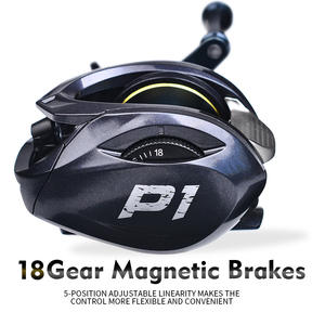 Bait casting Reel Stabile und empfindliche Magnet bremse Max <span class=keywords><strong>Drag</strong></span> 8kg 7,2: 1 Übersetzungs verhältnis 5 1BB Bait Casting Reel Angel rolle - Product Image 3