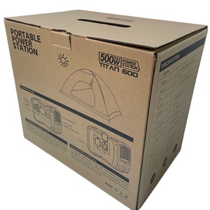 Caja de Cartón Ecológica de Papel Kraft, Fácil de Plegar, Embalaje Plano, Fondo Automático, Cajas de Cartón Corrugado de Color - Product Image 1