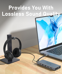 Pulwtop 14 in1 USBC <span class=keywords><strong>Hub</strong></span> Multiport HDMI <span class=keywords><strong>USB</strong></span>-C phí Docking Ethernet C 11 trong 1 <span class=keywords><strong>USB</strong></span> Loại C Docking Station cho máy tính/Lato - Product Image 6