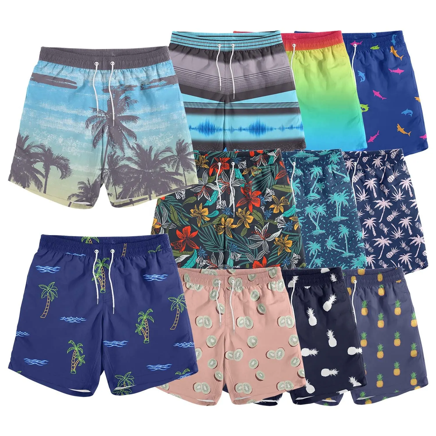 2022 NEW Custom print sports swimwear & beachwear male shorts Beach Shorts Swim For Men Swimwear Beach Swimming Shorts