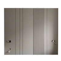 Panneau mural décoratif de style moderne, panneau intérieur de haute qualité, tissu en cuir
