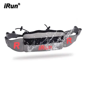 IRun氯丁橡胶腰围比赛号码袋袋跑步慢跑马拉松攀岩比赛腰带包，防水