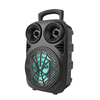 Enceinte Bluetooth Sing-e ZQS6163, best-seller, petite enceinte familiale KTV sans fil pour la maison et l'extérieur, microphone audio avec éclairage LED RVB