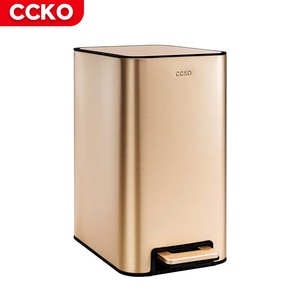 12L Guestroom Hotel Office Metal Waste Bins Pedal Trash Bin Garbage Can Garbage Bin Dustbin Kitchen Stainless Steel Trash Can