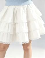 Ensemble d'été 2 pièces pour enfant : Polo en polyester à manches courtes avec jupe à volants superposés en coton et cravate imprimée, idéal pour le jardin et la mer