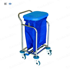 Tıbbi tesisler için hastane atık toplama arabası mobil kirli sepeti - Product Image 1