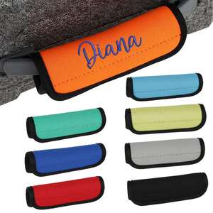 Name Neoprene Luggage Handle Wrap Embroidered Stylish Portable Travel Accessory <b>Suitcase</b> Cover Thank You Gifts - Product Image 1