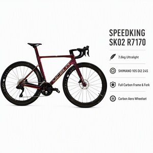 Vélo de route en carbone Shimano 105 Di2 R7170 12S avec groupe électronique, cadre aérodynamique en carbone, freins à disque, roues de course et pneus <span class=keywords><strong>Continental</strong></span> - Product Image 1