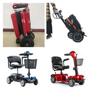 Scooter de mobilité électrique adulte <span class=keywords><strong>tricycle</strong></span> <span class=keywords><strong>pour</strong></span> <span class=keywords><strong>personnes</strong></span> <span class=keywords><strong>handicapées</strong></span> pliant avec une batterie au lithium de valise compacte et une suspension complète - Product Image 5