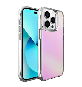 เคสโทรศัพท์มือถือแฟชั่น2023เคลือบอิเล็คโทรเพลท TPU อะคริลิคสมาร์ทเคสสำหรับ <span class=keywords><strong>iPhone</strong></span> 14 Pro <span class=keywords><strong>13</strong></span> 12 11 16 15 PRO MAX กรอบโทรศัพท์แบบแข็งด้านหลัง - Product Image 2