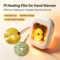 5v 12v 24v Film Pemanas Listrik Thermo Foil Fleksibel Kapton Poliimida Elemen Pemanas Pi dengan Termistor
